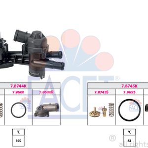Termostat lichid racire SKODA RAPID (NH3, NK3, NK6) 1.4 TSI benzina 122 cai FACET 7.7962KK
