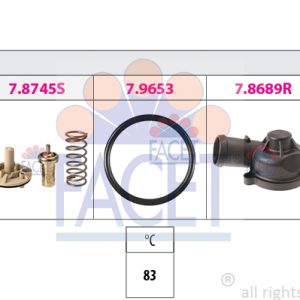 Termostat lichid racire SKODA RAPID (NH3, NK3, NK6) 1.6 benzina 105 cai FACET 7.8745K