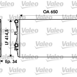 Radiator racire motor SKODA YETI (5L) 2.0 TDI diesel 110 cai VALEO 732872
