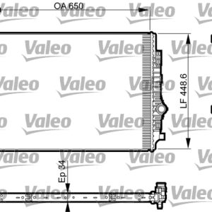 Radiator racire motor SKODA KAROQ (NU7, ND7) 2.0 TDI diesel 116 cai VALEO 735549