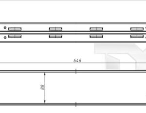 Radiator racire motor SKODA RAPID (NH3, NK3, NK6) 1.0 TSI benzina 110 cai TYC 737-0070