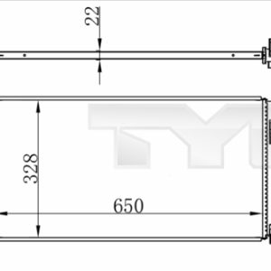 Radiator racire motor SKODA YETI (5L) 1.2 TSI benzina 110 cai TYC 737-0073