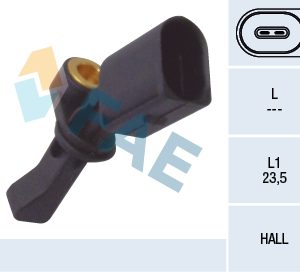 Senzor turatie roata SKODA RAPID Spaceback (NH1) 1.2 benzina 75 cai FAE 78066