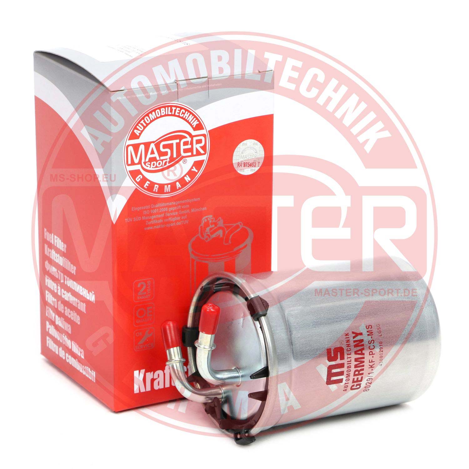 Filtru combustibil SKODA RAPID (NH3, NK3, NK6) 1.4 TDI diesel 90 cai MASTERSPORT GERMANY 8029/1-KF-PCS-MS