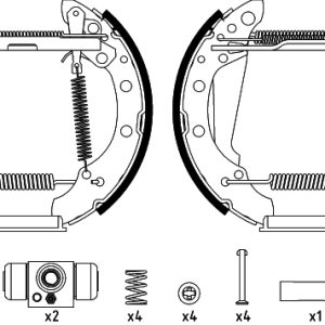 Set saboti frana SKODA E-CITIGO (NE1) e iV electric 83 cai TEXTAR 84044709