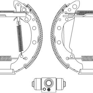 Set saboti frana SKODA RAPID Spaceback (NH1) 1.4 TDI diesel 90 cai TEXTAR 84044706
