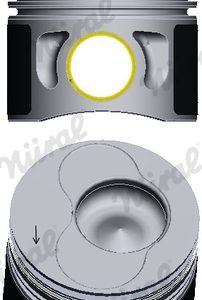 Piston SKODA ROOMSTER (5J7) 1.9 TDI diesel 105 cai NURAL 87-114907-66