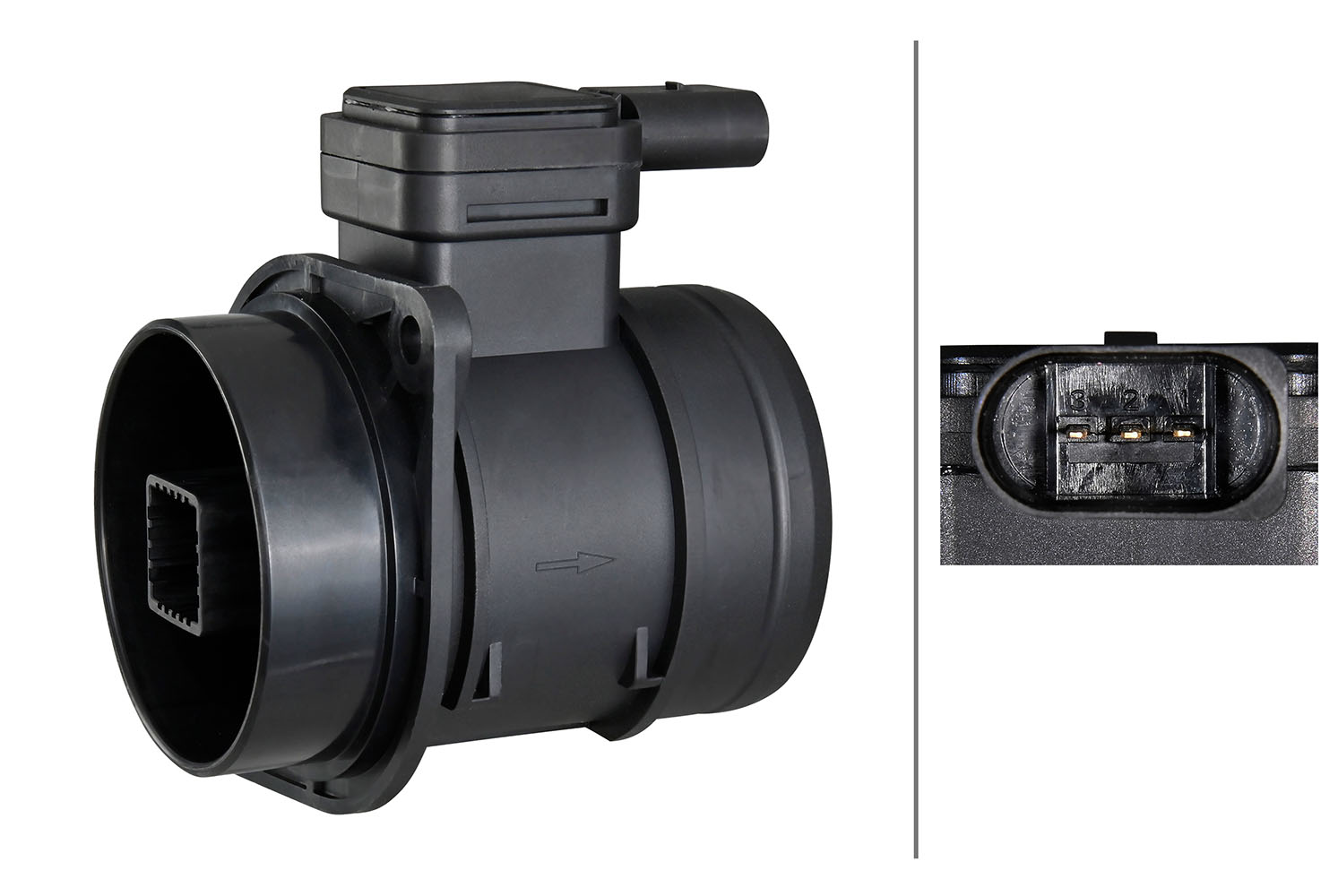 Senzor debit aer SKODA ROOMSTER (5J7) 1.6 TDI diesel 105 cai HELLA 8ET 358 095-061