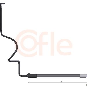 Furtun frana SKODA RAPID (NH3, NK3, NK6) 1.0 TSI benzina 95 cai COFLE 92.BH.VK007
