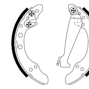 Set saboti frana SKODA RAPID Spaceback (NH1) 1.2 TSI benzina 110 cai TEXTAR 91044700