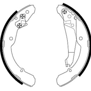 Set saboti frana SKODA ROOMSTER Praktik (5J) 1.4 TDI diesel 70 cai TEXTAR 91052400