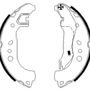 Set saboti frana SKODA RAPID Spaceback (NH1) 1.2 TSI benzina 110 cai TEXTAR 91080100