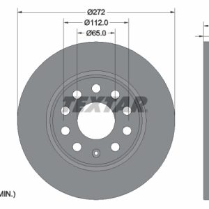 Disc frana SKODA KAROQ (NU7, ND7) 1.6 TDI diesel 115 cai TEXTAR 92300003
