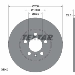 Disc frana SKODA KAMIQ (NW4) 1.5 TSI benzina 150 cai TEXTAR 92303803