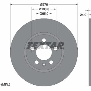 Disc frana SKODA SCALA (NW1) 1.6 TDI diesel 95 cai TEXTAR 92313703