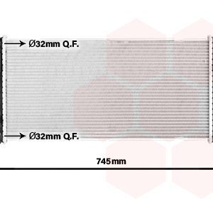 Radiator racire motor SKODA RAPID (NH3, NK3, NK6) 1.6 TDI diesel 115 cai VAN WEZEL 03012701