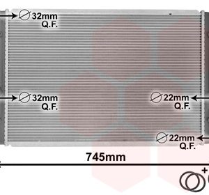 Radiator racire motor SKODA YETI (5L) 1.2 TSI benzina 110 cai VAN WEZEL 58002289