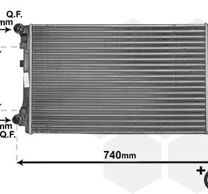 Radiator racire motor SKODA KAROQ (NU7, ND7) 2.0 TDI diesel 116 cai VAN WEZEL 58002338