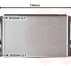 Radiator racire motor SKODA SCALA (NW1) 1.5 TSI benzina 150 cai VAN WEZEL 58012732