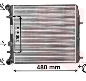 Radiator racire motor SKODA ROOMSTER Praktik (5J) 1.2 benzina 70 cai VAN WEZEL 76002005