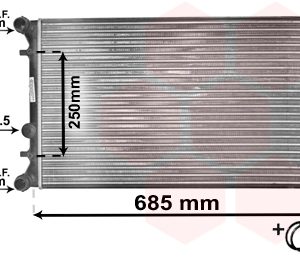 Radiator racire motor SKODA ROOMSTER (5J7) 1.2 benzina 64 cai VAN WEZEL 76002010