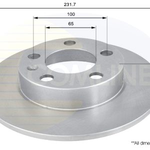 Disc frana SKODA RAPID Spaceback (NH1) 1.6 TDI diesel 105 cai COMLINE ADC1414