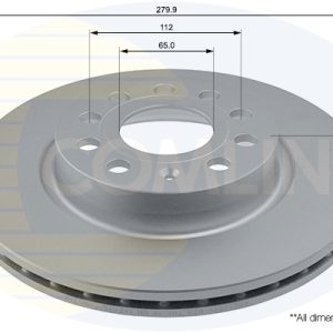 Disc frana SKODA YETI (5L) 1.2 TSI benzina 110 cai COMLINE ADC1456V