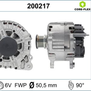 Alternator SKODA YETI (5L) 2.0 TDI diesel 150 cai VALEO 200217