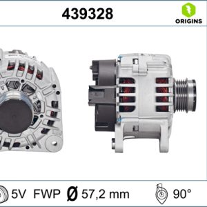 Alternator SKODA ROOMSTER (5J7) 1.9 TDI diesel 105 cai VALEO 439328