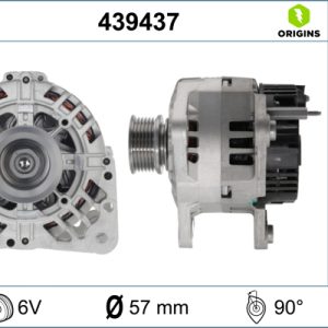 Alternator SKODA ROOMSTER (5J7) 1.9 TDI diesel 105 cai VALEO 439437
