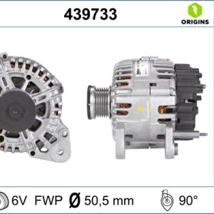 Alternator SKODA YETI (5L) 1.2 TSI benzina 105 cai VALEO 439733