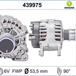 Alternator SKODA RAPID Spaceback (NH1) 1.4 TSI benzina 125 cai VALEO 439975