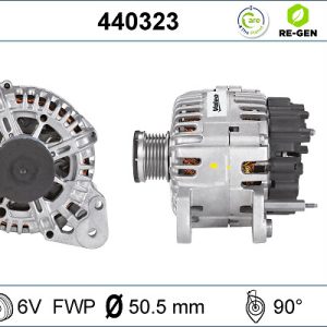 Alternator SKODA RAPID Spaceback (NH1) 1.2 TSI benzina 105 cai VALEO 440323