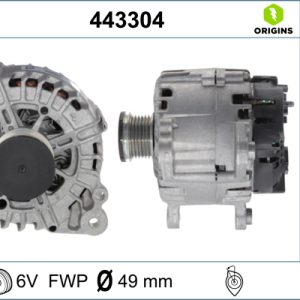 Alternator SKODA YETI (5L) 1.6 TDI diesel 105 cai VALEO 443304