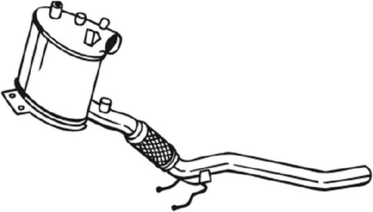 Filtru funingine / particule sistem de esapament SKODA ROOMSTER Praktik (5J) 1.6 TDI diesel 90 cai BOSAL 097-523