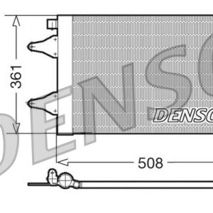 Condensator climatizare SKODA ROOMSTER (5J7) 1.2 benzina 70 cai DENSO DCN27004