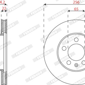Disc frana SKODA KAMIQ (NW4) 1.5 TSI benzina 150 cai FERODO DDF2663C