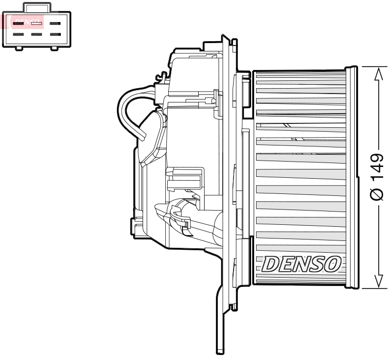 Ventilator habitaclu SKODA YETI (5L) 2.0 TDI 4x4 diesel 150 cai DENSO DEA32005