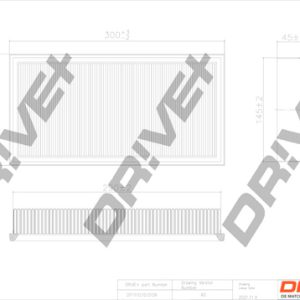 Filtru aer SKODA ROOMSTER (5J7) 1.2 benzina 64 cai DRIVE DP1110.10.0109