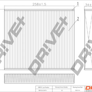 Filtru polen SKODA ROOMSTER Praktik (5J) 1.2 TDI diesel 75 cai DRIVE DP1110.12.0074