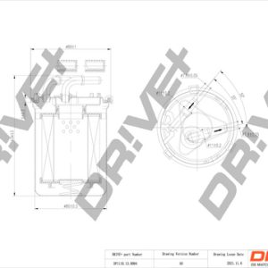 Filtru combustibil SKODA RAPID (NH3, NK3, NK6) 1.6 TDI diesel 115 cai DRIVE DP1110.13.0084