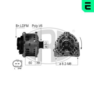 Alternator SKODA ROOMSTER (5J7) 1.2 benzina 70 cai ERA 210481A