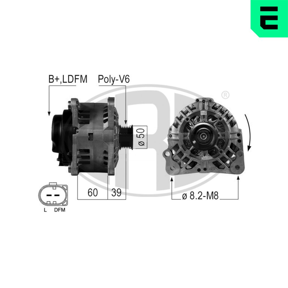 Alternator SKODA RAPID (NH3, NK3, NK6) 1.0 TSI benzina 110 cai ERA 210481A