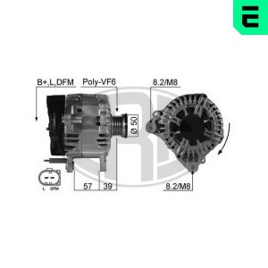 Alternator SKODA ROOMSTER (5J7) 1.2 TSI benzina 105 cai ERA 210504A