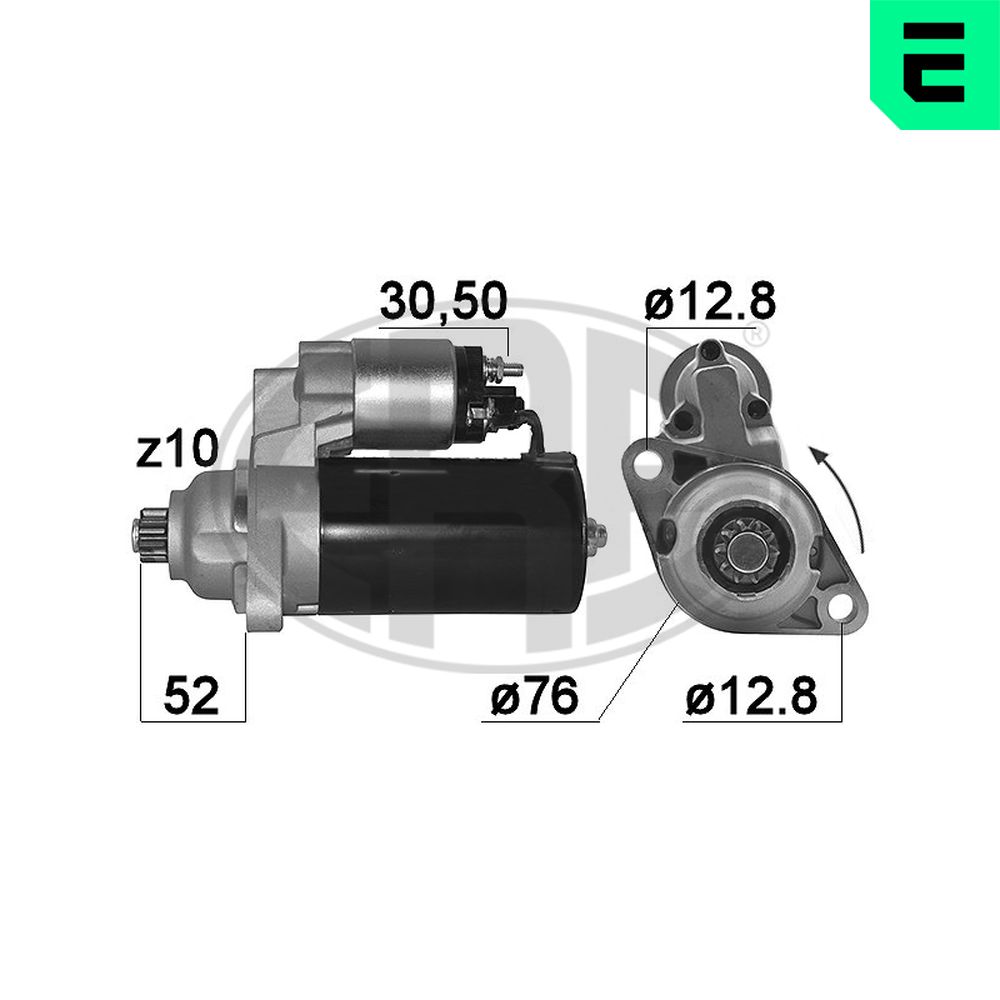 Electromotor SKODA ROOMSTER Praktik (5J) 1.4 TDI diesel 80 cai ERA 220212A