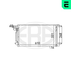 Condensator climatizare SKODA RAPID (NH3, NK3, NK6) 1.2 TSI benzina 105 cai ERA 667026
