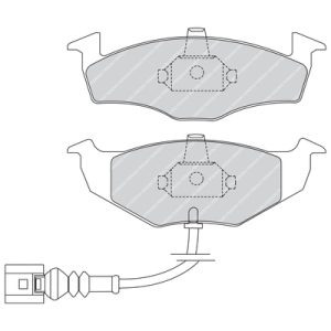 Placute frana SKODA ROOMSTER Praktik (5J) 1.4 benzina 86 cai FERODO FDB1634