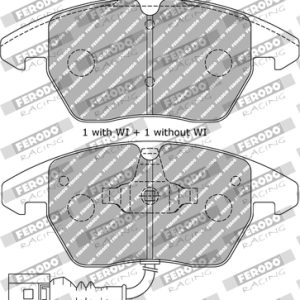 Placute frana SKODA YETI (5L) 2.0 TDI 4x4 diesel 140 cai FERODO RACING FDS1641