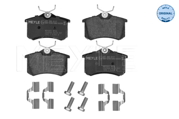 Placute frana SKODA RAPID Spaceback (NH1) 1.2 TSI benzina 110 cai MEYLE 025 209 6117