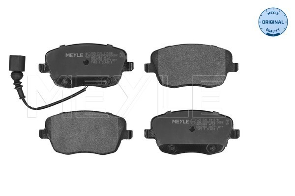 Placute frana SKODA ROOMSTER (5J7) 1.9 TDI diesel 101 cai MEYLE 025 235 8118/W